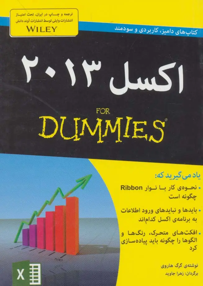 جلد کتاب کتاب های دامیز (اکسل 2013)
