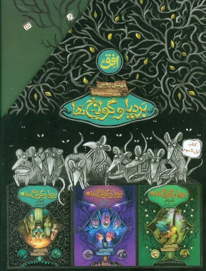 جلد کتاب مجموعه بردیا و گولاخ ها (3جلدی،باقاب)