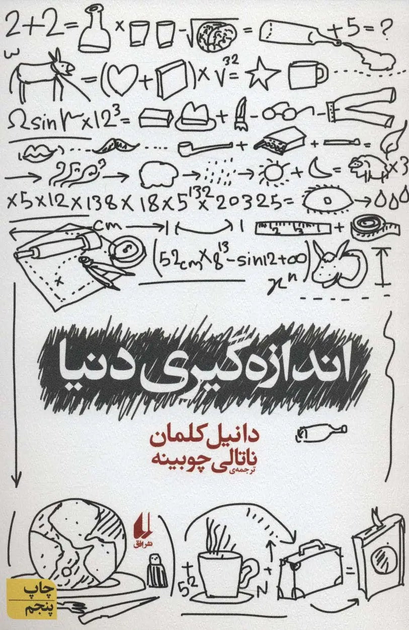 جلد کتاب اندازه گیری دنیا (ادبیات امروز،رمان79)