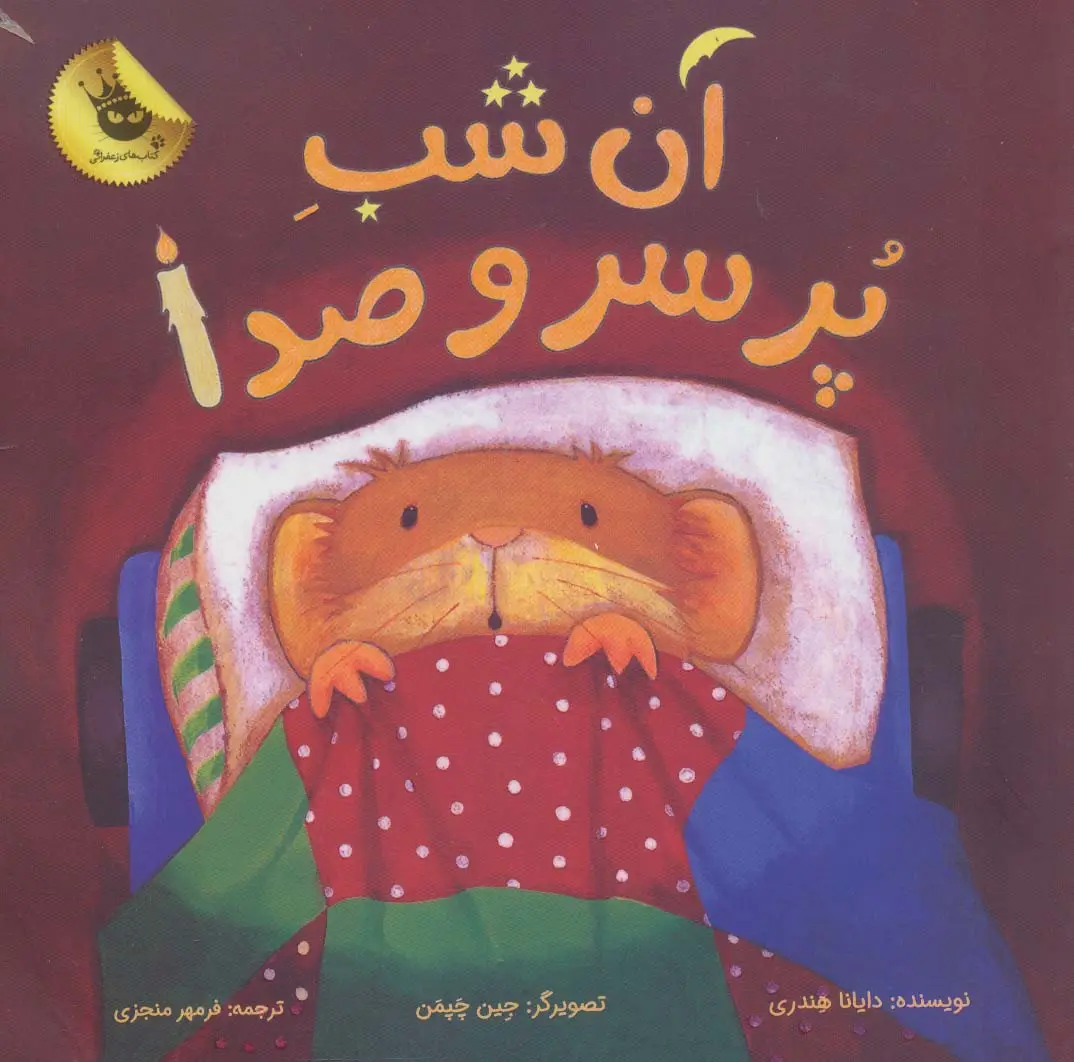 جلد کتاب آن شب پر سر و صدا (گلاسه)