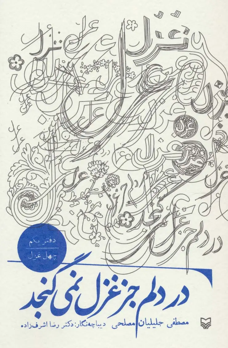 جلد کتاب در دلم جز غزل نمی گنجد (دفتر یکم:چهل غزل)