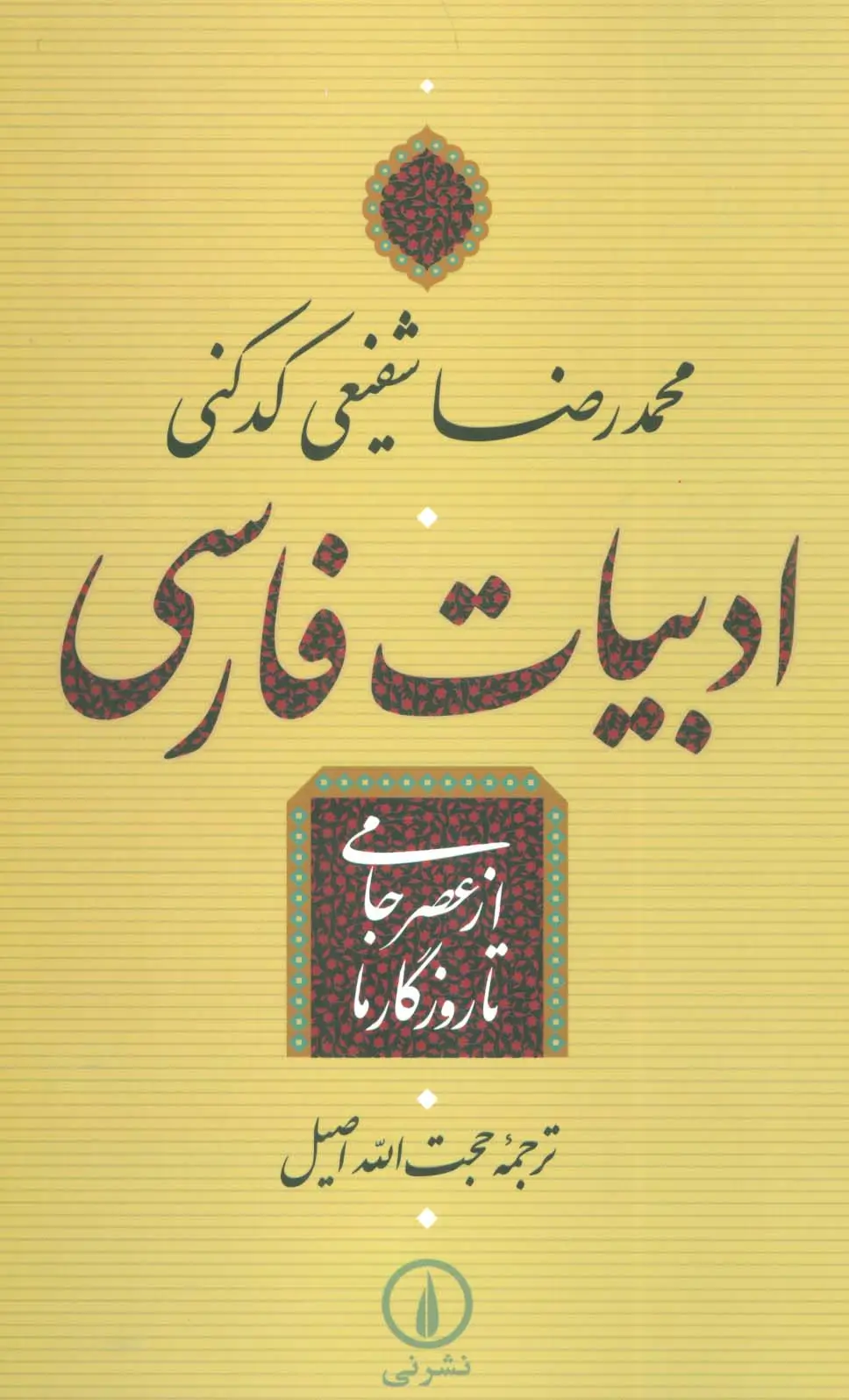 جلد کتاب ادبیات فارسی از عصر جامی تا روزگار ما