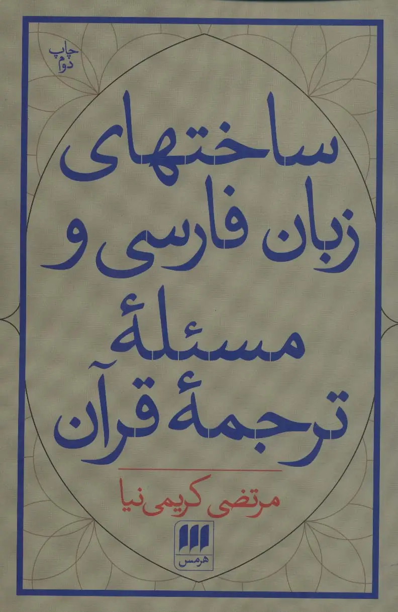 جلد کتاب ساختهای زبان فارسی و مسئله ترجمه قرآن
