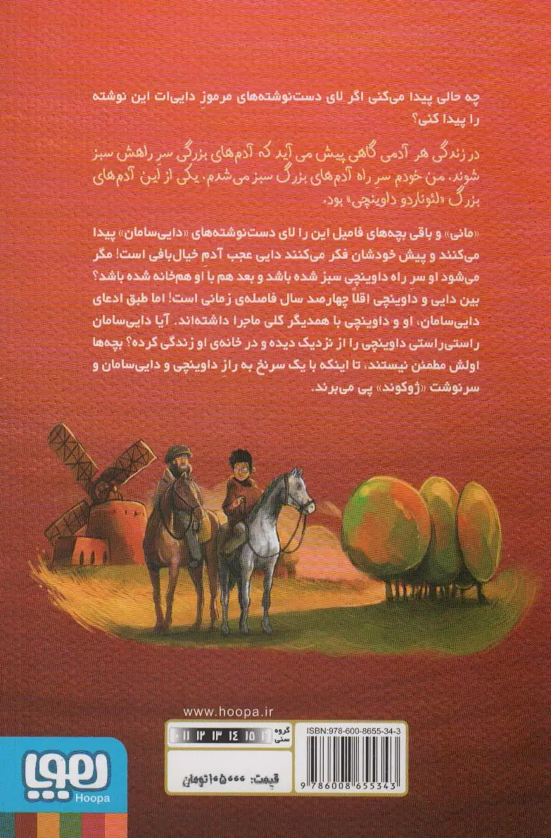 جلد کتاب بچه محل نقاش ها 1 (زمانی که هم خانه ی داوینچی بودم)