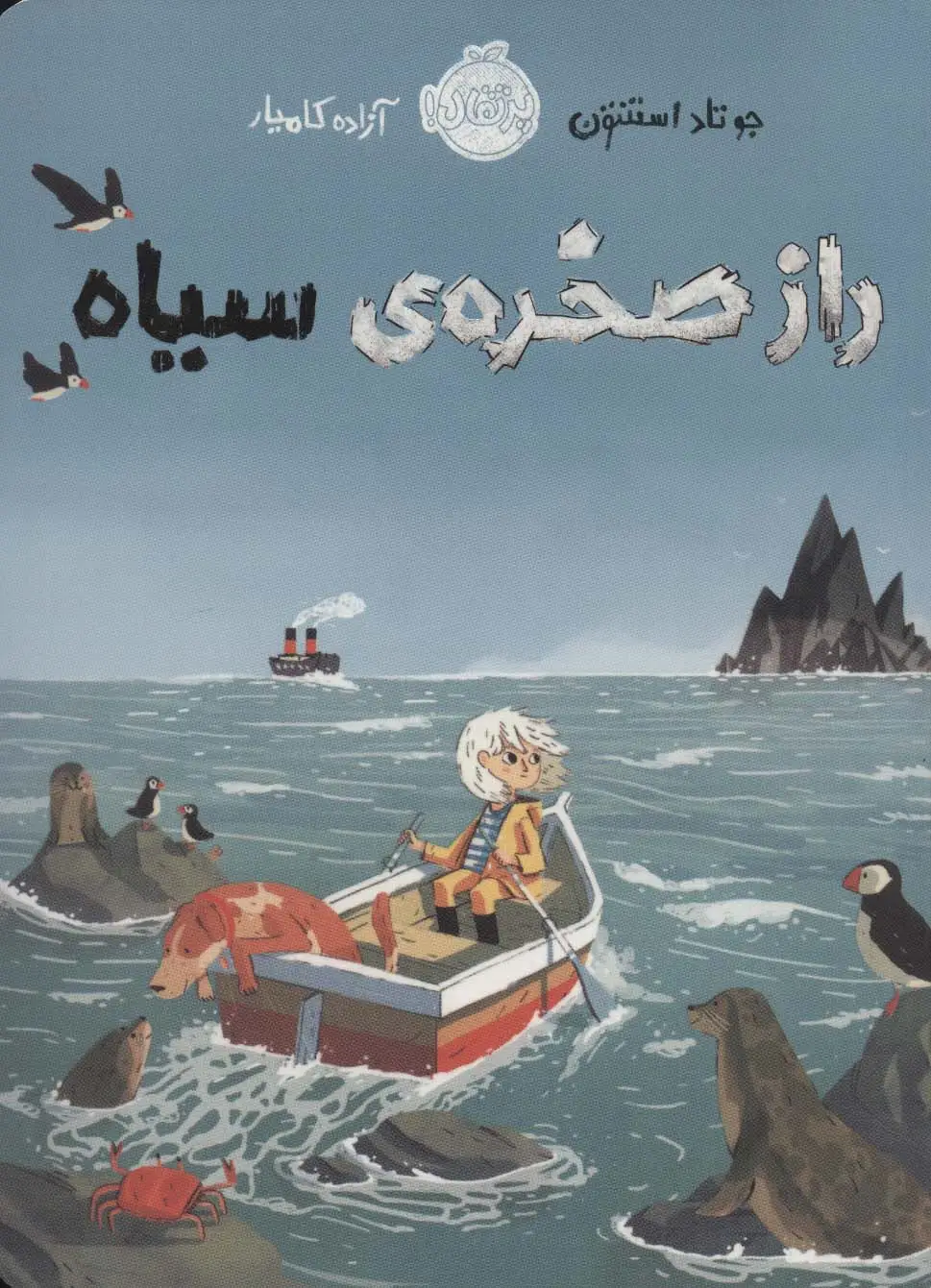 جلد کتاب راز صخره ی سیاه (گلاسه)