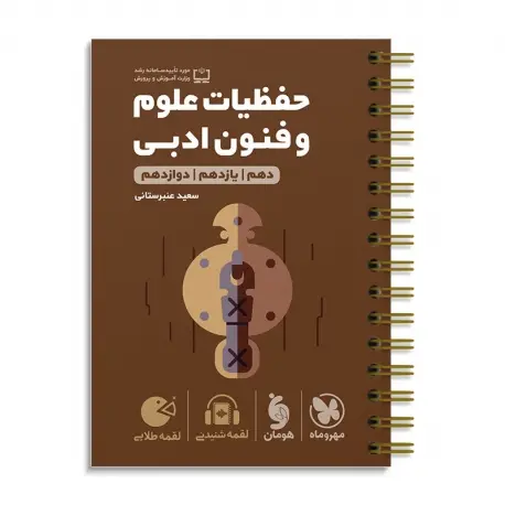 جلد کتاب لقمه طلایی حفظیات علوم و فنون ادبی کنکور