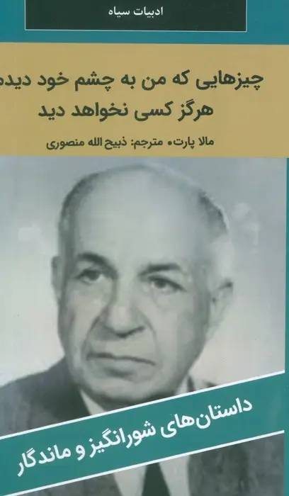 جلد کتاب چیزهایی که من به چشم خود دیدم،هرگز کسی نخواهد دید