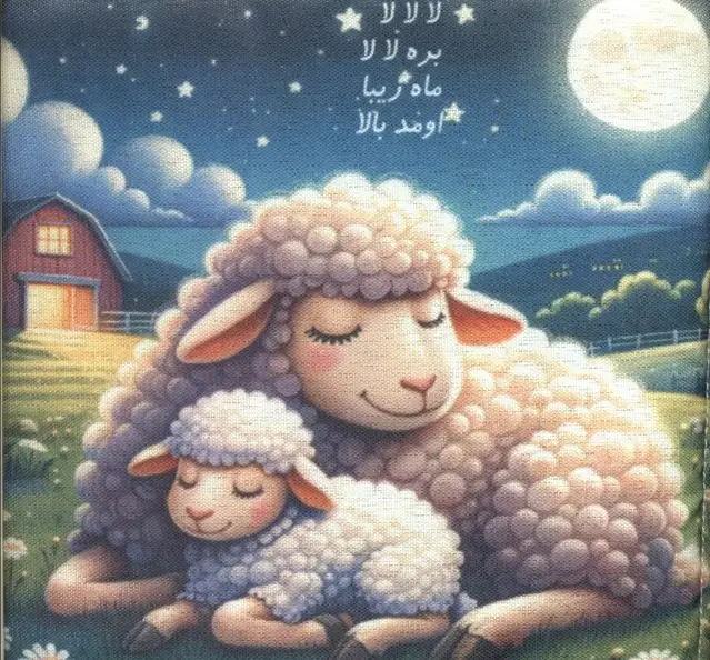 جلد کتاب کتاب پارچه ای لالا