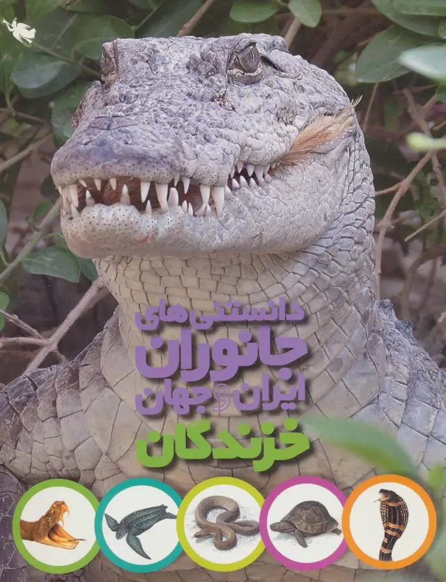 جلد کتاب دانستنی های جانوران ایران و جهان (خزندگان)،(گلاسه)