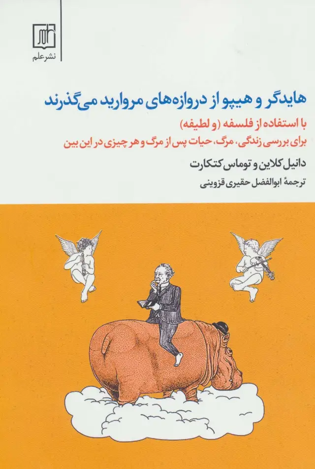 جلد کتاب هایدگر و هیپو از دروازه های مروارید می گذرند (با استفاده از فلسفه و «لطیفه») اثر دانیل کلاین