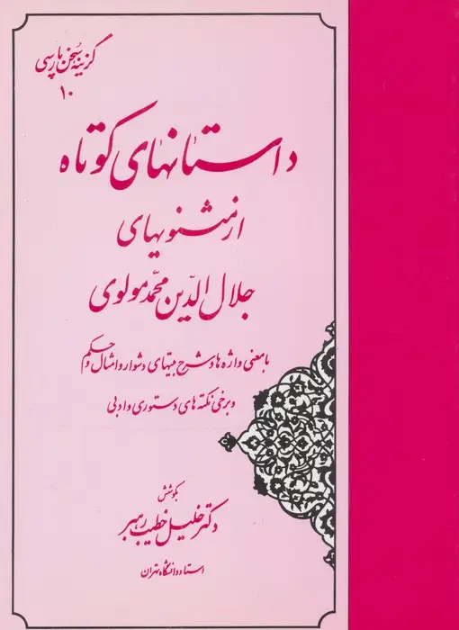 جلد کتاب داستانهای کوتاه از مثنویهای جلال الدین محمد مولوی (گزینه سخن پارسی10)
