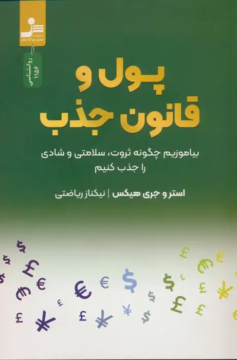 جلد کتاب پول و قانون جذب (بیاموزیم چگونه ثروت،سلامتی و شادی را جذب کنیم)