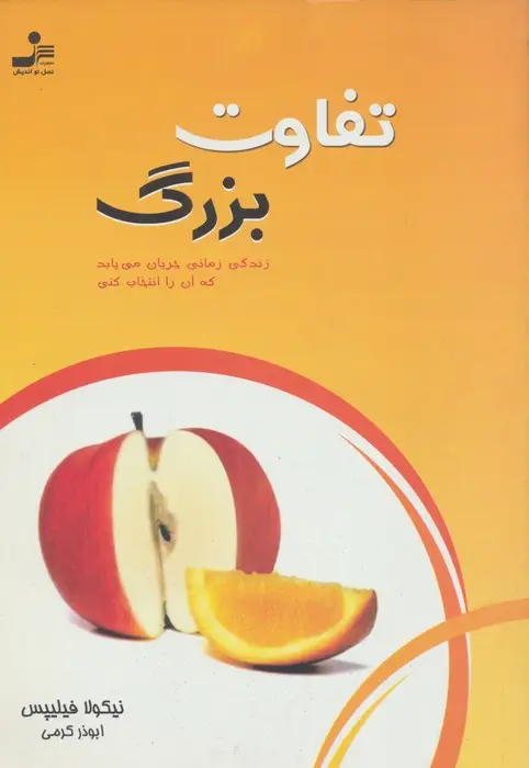 جلد کتاب تفاوت بزرگ (زندگی زمانی جریان می یابد که آن را انتخاب کنی)