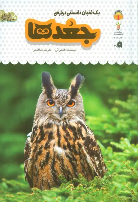 جلد کتاب یک فنجان دانستنی درباره ی جغد ها (دانش نامه ی کودکان11)،(گلاسه)