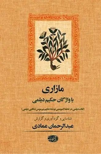 جلد کتاب مازاری یا واژگان حکیم دیلمی