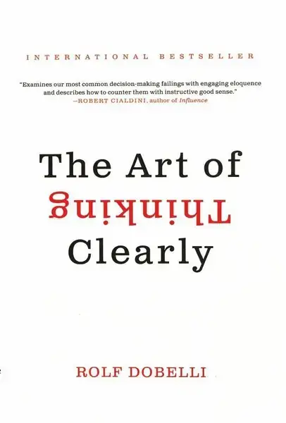 جلد کتاب هنرشفاف اندیشیدن The Art of Thinking Clearly -زبان ما