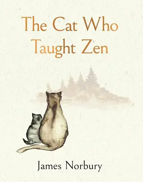 جلد کتاب گربه ای که ذن یاد می داد The cat who taught zen -زبان ما