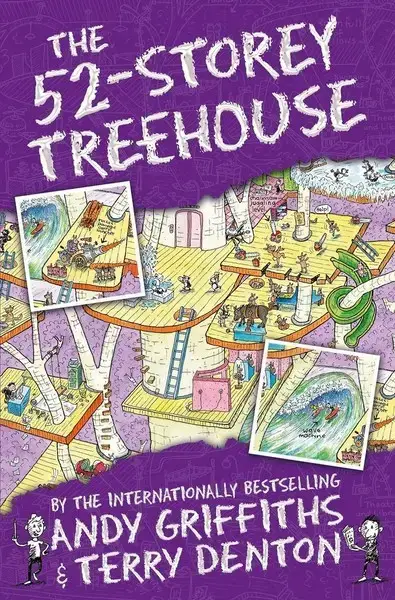 جلد کتاب خانه درختی 52 طبقه the 52_storey treehouse -زبان ما