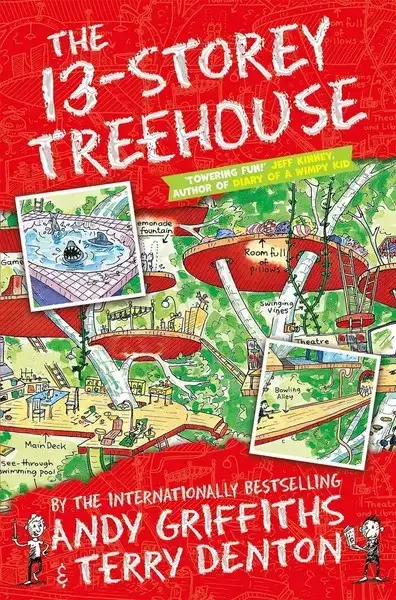 جلد کتاب خانه درختی 13 طبقه the 13_storey treehouse -زبان ما