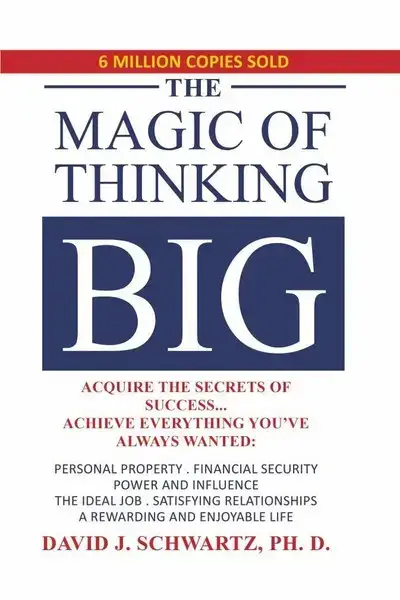 جلد کتاب جادوی فکر بزرگ The Magic of Thinking Big -زبان ما