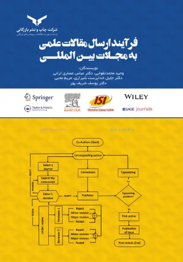 جلد کتاب فرایند ارسال مقالات علمی به مجلات بین المللی