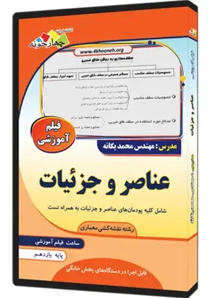 جلد کتاب فیلم اموزشی عناصر و جزئیات