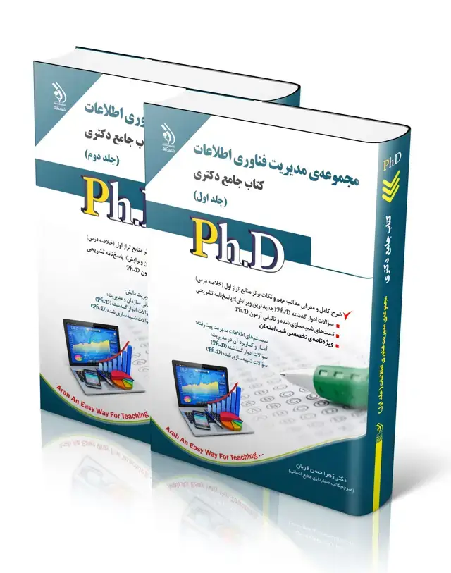 جلد کتاب مجموعه مدیریت فناوری اطلاعات؛ جلد اول و دوم (کتاب جامع دکتری)