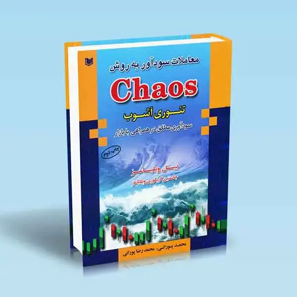 جلد کتاب کتاب معاملات سوداور به روش کی اس (تئوری اشوب) «نظریه اشفتگی» (chaos theory) بیل ویلیامز