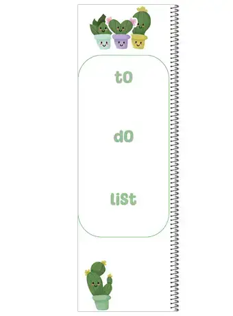 جلد کتاب TO DO LISTکاکتوس