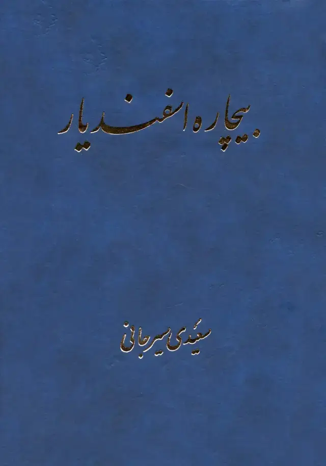 جلد کتاب بیچاره اسفندیار