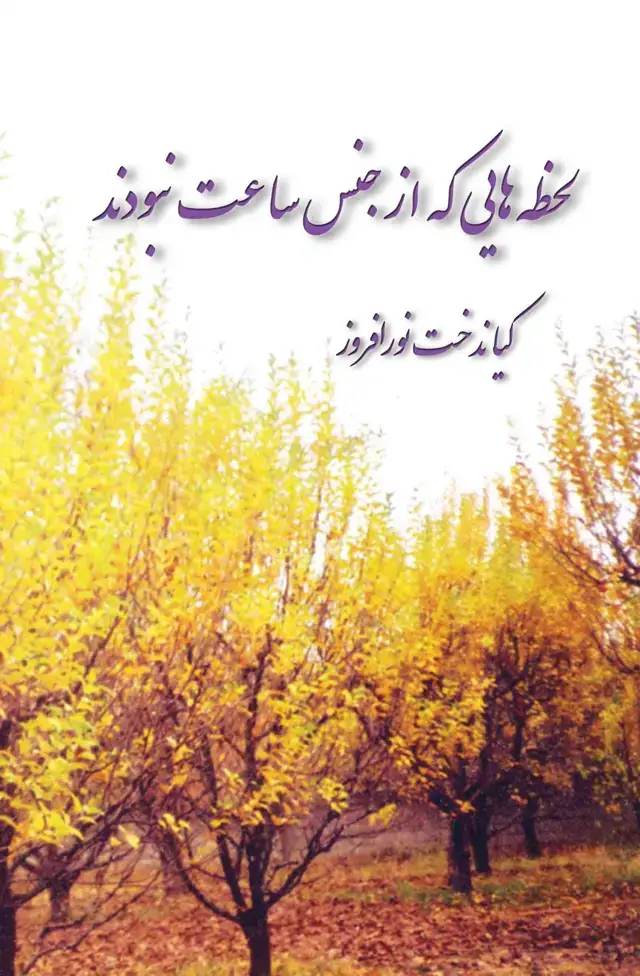 جلد کتاب لحظه هایی که از جنس ساعت نبودند