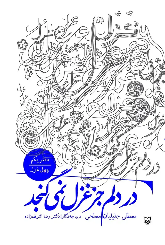 جلد کتاب در دلم جز غزل نمی گنجد