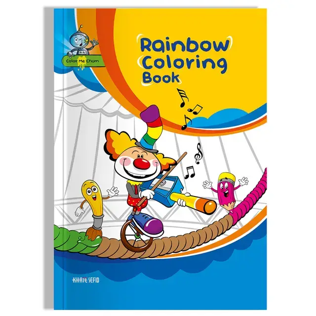 جلد کتاب Rainbow Coloring Book