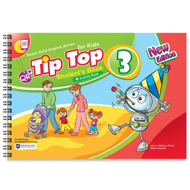جلد کتاب Tip Top 3 Student’s & Activity Book