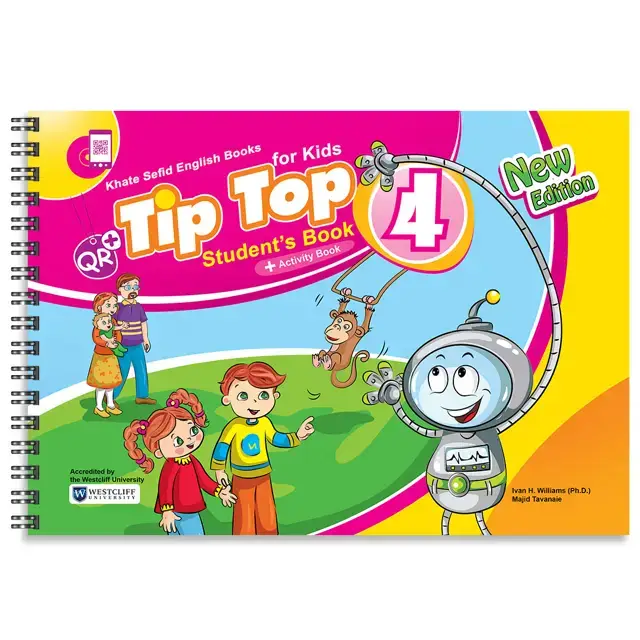 جلد کتاب Tip Top 4 Student’s & Activity Book