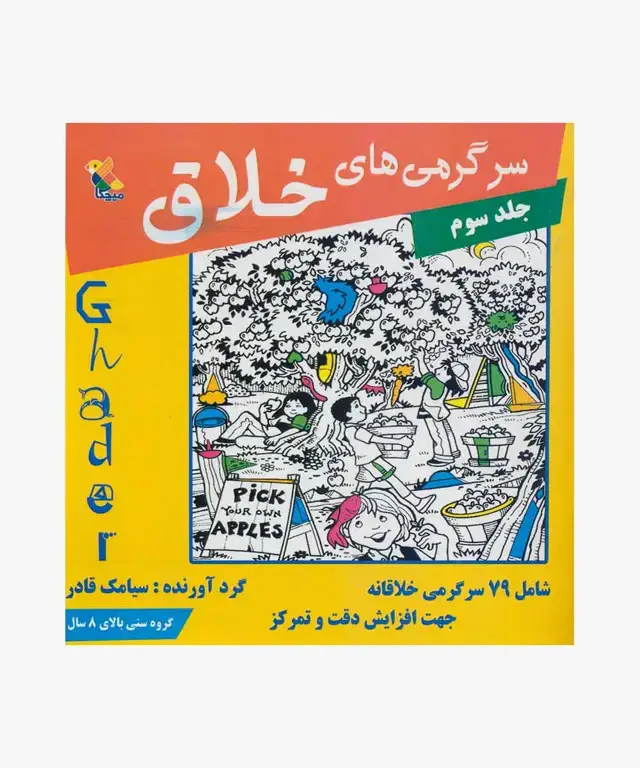 جلد کتاب کتاب سرگرمی های خلاق جلد (3)