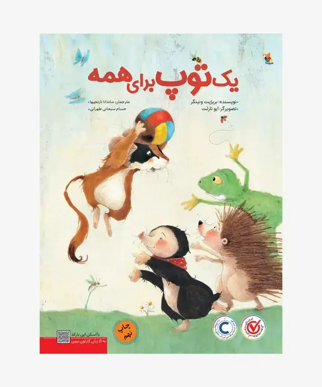 جلد کتاب کتاب یک توپ برای همه