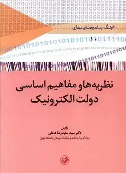 جلد کتاب نظریه ها و مفاهیم اساسی دولت الکترونیک