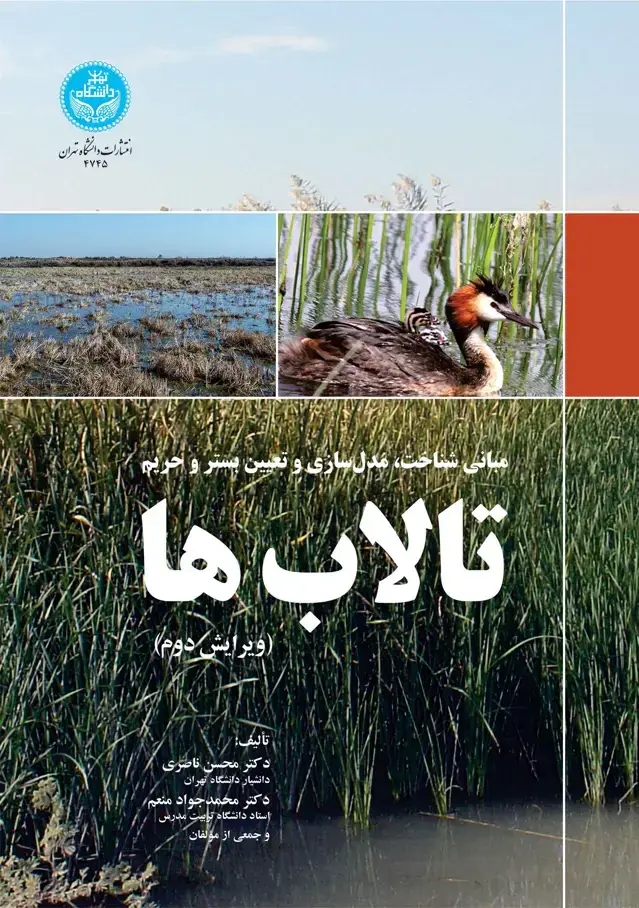 جلد کتاب مبانی شناخت، مدلسازی و تعیین بستر و حریم تالابها