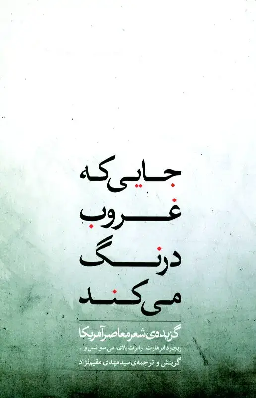 جلد کتاب جایی که غروب درنگ می کند