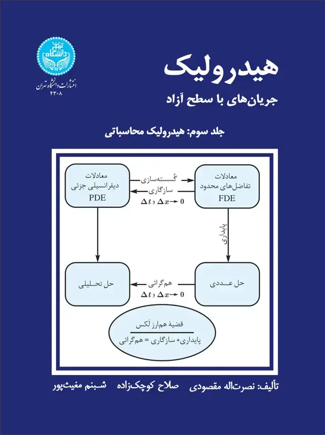 جلد کتاب هیدرولیک جریان‌های با سطح آزاد (جلد سوم:‌هیدرولیک محاسباتی) Free Surface Flow Hydraulics- vol. 3
