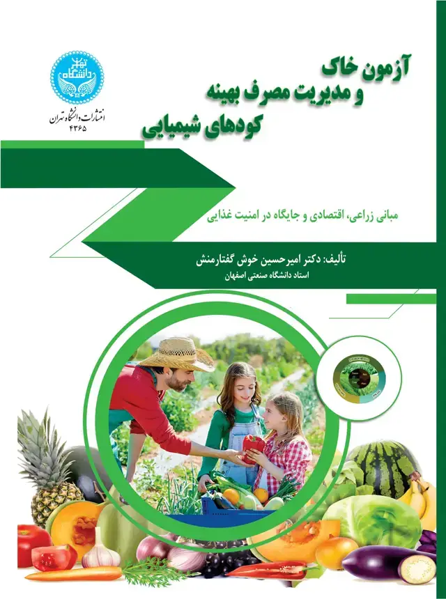 جلد کتاب آزمون خاک و مدیریت مصرف بهینه کودهای شیمیایی