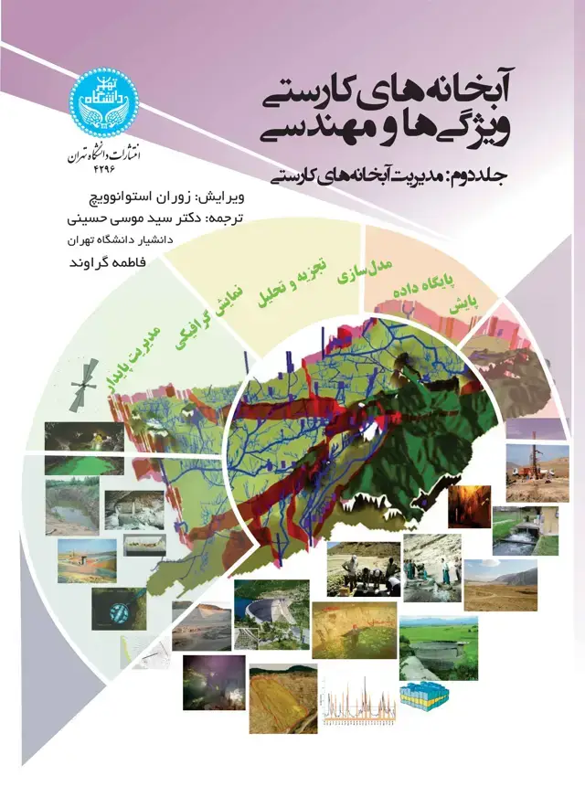 جلد کتاب آبخانه‌های کارستی: ویژگی‌ها و مهندسی (جلد دوم: مدیریت آبخانه‌های کارستی) Karst Aquifers – Characterization and Engineering