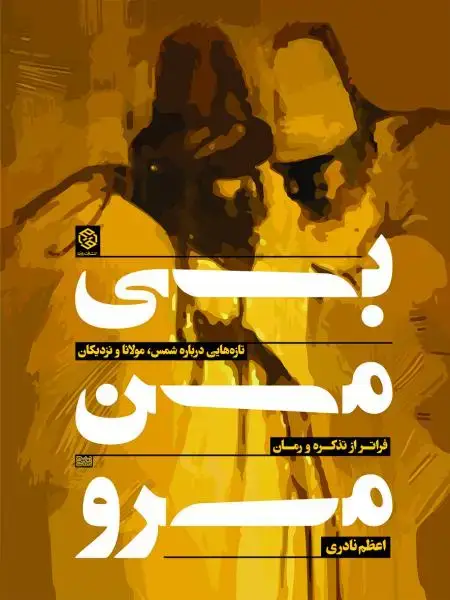 جلد کتاب بی من مرو (تازه هائی دربارۀ شمس، مولانا و نزدیکان؛ فراتر از تذکره و رمان)