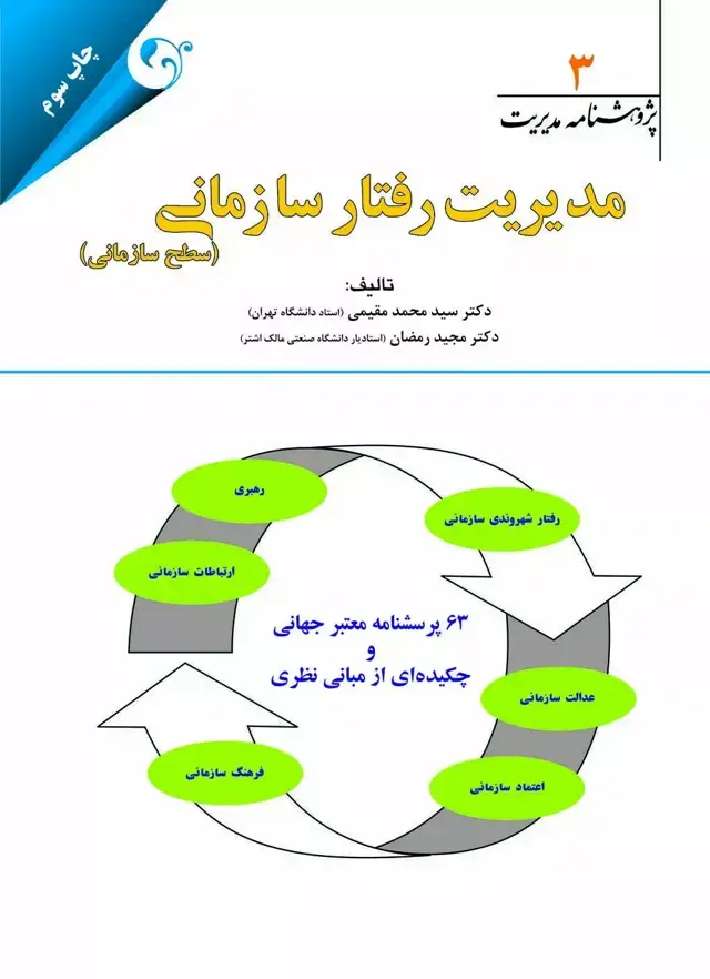 جلد کتاب کتاب مدیریت رفتار سازمانی 3 سطح سازمانی