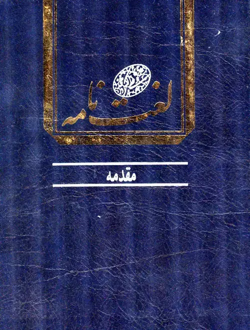جلد کتاب لغت نامه دهخدا دو جلدی