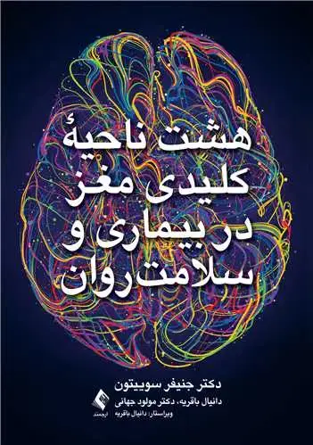 جلد کتاب هشت ناحیه کلیدی مغزدر بیماری و سلامت روان
