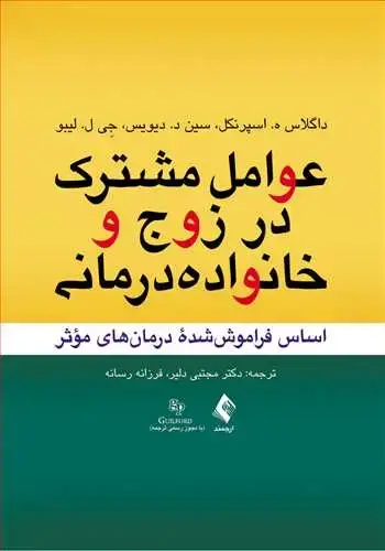 جلد کتاب عوامل مشترک در زوج و خانواده درمانی اساس فراموش شده درمان های مؤثر