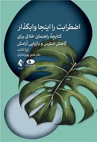 جلد کتاب اضطرابت را اینجا وابگذار کتابچه راهنمای خلاق برای کاهش استرس و بازیابی آرامش