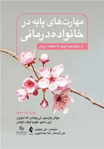 جلد کتاب مهارتهای پایه در خانوادهدرمانی( ویرایش سوم ) از مصاحبه اولیه تا خاتمه درمان
